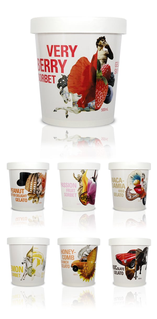Gelati Sky brand identity