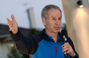 John McEnroe delivering his own design of brand experience