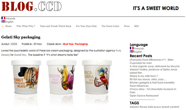 Gelati Sky, Brand, Packaging, Design