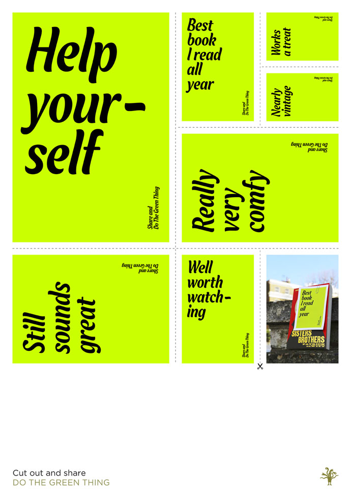 Do the Green Thing Brand Poster Campaign