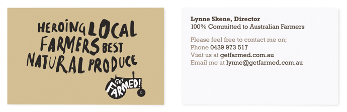 Get Farmed Business Cards
