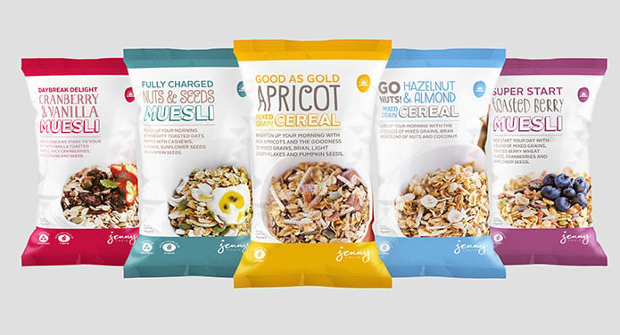Jenny Craig - packaging re-fresh gives a fresh perspective - Cereals 5 packs RGB