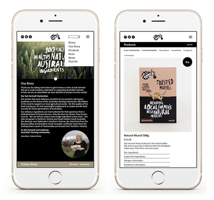 mobile site design