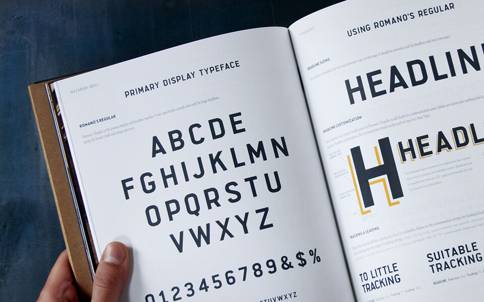 Brand book example