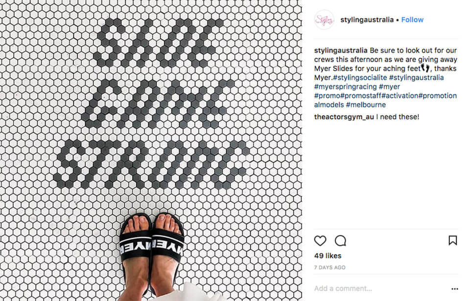retail brand gesture